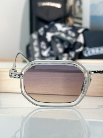 KÍNH MẮT NAM NỮ C H STYLIDA GỌNG BÁT GIÁC VIỀN ACETATE PHỐI KIM LOẠI CHẠM KHẮC
