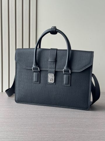 TÚI XÁCH NAM HERM DA VÂN CAO CẤP KHÓA KIM LOẠI SANG TRỌNG