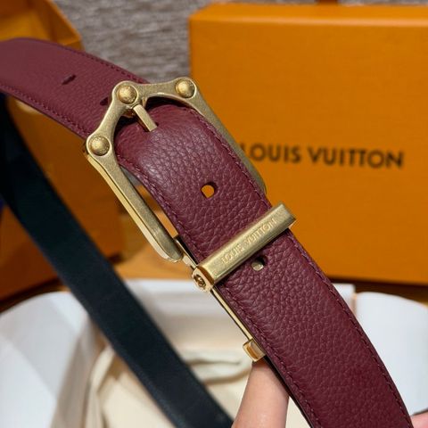 THẮT LƯNG NAM NỮ LV* FROG 30MM HAI MẶT DA CAO CẤP