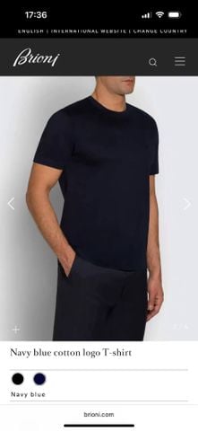 ÁO THUN NAM B R COTTON LOGO T-SHIRT CỔ TRÒN – NỀN COTTON MERCERIZED PHA TƠ TẰM