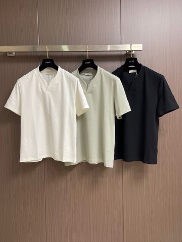 ÁO THUN NAM BV CỔ HENLEY CHỮ V PHỐI VE LẬT PHOM THANH LỊCH