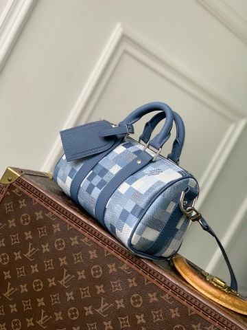 TÚI KEEPALL BANDOULIÈRE 25 NAM NỮ LV DAMOFLAGE CANVAS