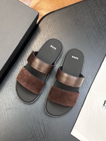 DÉP NAM B S QUAI KÉP PHỐI DA BÊ & DA LỘN – PHOM SLIDE CASUAL SANG