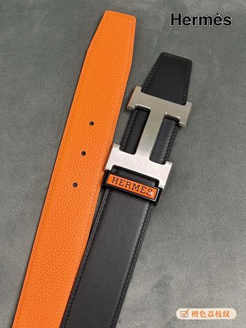 THẮT LƯNG NAM H M BẢN 3.8CM KHÓA H KINH ĐIỂN DA BÒ DẬP VÂN HAI MẶT