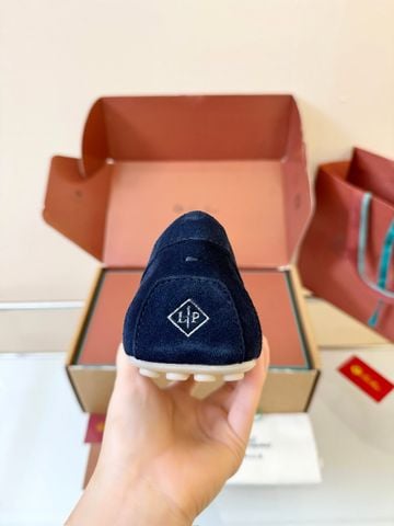 GIÀY DRIVER NAM LP DÁNG MOCCASIN DA SUEDE, CHI TIẾT DÂY RÚT KIM LOẠI