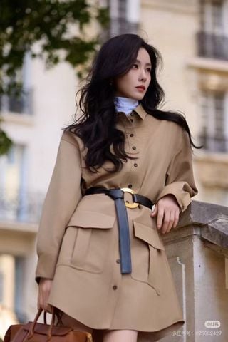 ĐẦM SƠ MI NỮ CEL* THU ĐẦU MÙA  – CỔ LẬT, DÂY LƯNG TÙY CHỈNH