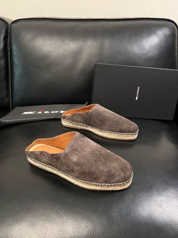 GIÀY SỤC NAM KITON* SUEDE ESPADRILLES DA BÊ LỘN ĐẾ CÓI