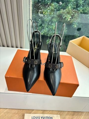 Giày cao gót L*V Vibe Slingback hở gót thiết kế cực ấn tượng cao 6cm