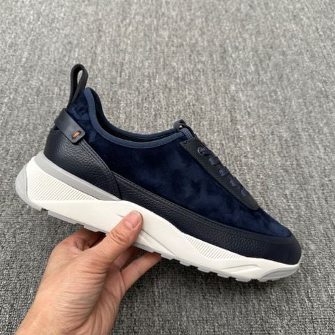 GIÀY THỂ THAO NAM ST PHOM Ý THỦ CÔNG DA BÊ LỘN PHỐI DA HẠT ĐẾ NHẸ ÊM CHÂN