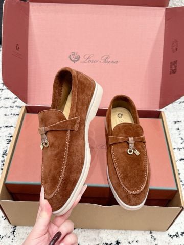 GIÀY LOAFER NAM NỮ L P SUMMER CHARMS WALK DA LỘN PHOM ĐẾ BẰNG