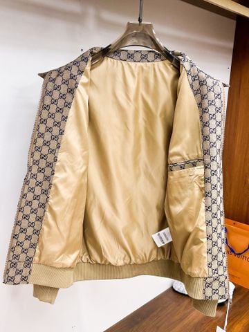 ÁO KHOÁC NAM GUC MONOGRAM JACQUARD CỔ CAO