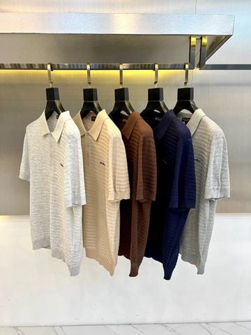 ÁO POLO NAM L P DỆT KIM HOẠ TIẾT LỖ THOÁNG – CỔ 3 NÚT THANH LỊCH