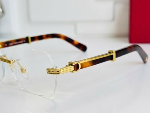 KÍNH MẮT NAM NỮ Cartier* GỌNG SỪNG SANG TRỌNG