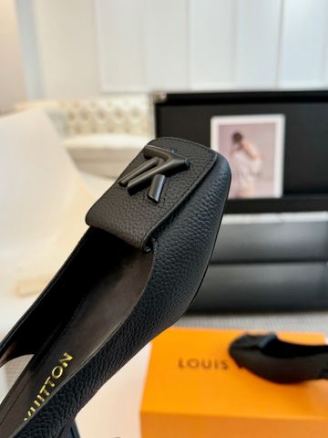GIÀY CAO GÓT NỮ L*V  SHAKE SLINGBACK DA ĐEN