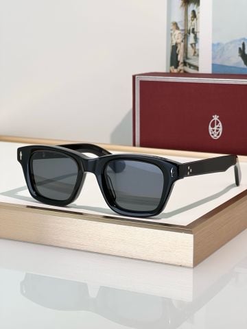 KÍNH NAM JMM* SONATA – GỌNG ACETATE ĐEN BẢN DÀY, ĐINH TÁN “MŨI TÊN” BIỂU TƯỢNG