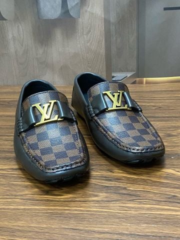 Giày moccasin nam L*V GLORIA MONOGRAM ECLIPSE