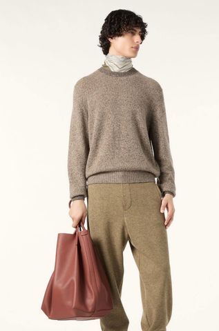 ÁO LEN NAM LP SHEEP MEADOW CỔ TRÒN – PECORA NERA PHA CASHMERE