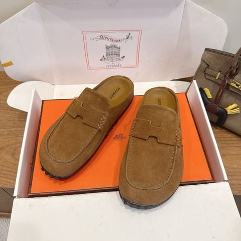 GIÀY SỤC NAM NỮ H M ECLAIR DA LỘN PHOM MOCCASIN QUAI H CUT-OUT