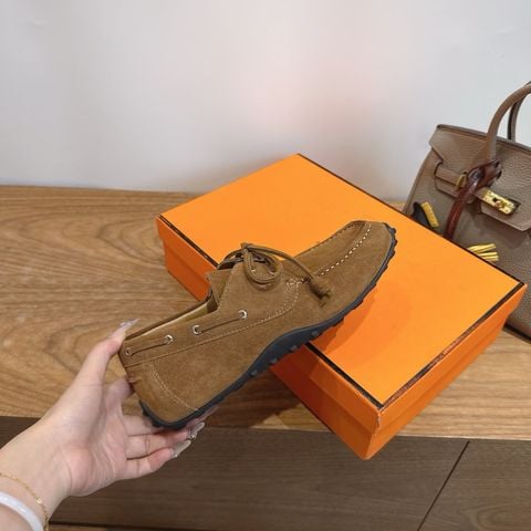 GIÀY MOCCASSIN NAM NỮ HERM DÒNG TRAIL DA LỘN PHOM LƯỜI