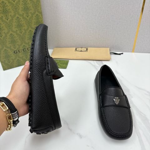 GIÀY DRIVER NAM G C – PHOM MOCCASIN MAY VIỀN, HUY HIỆU CREST, 3 PHIÊN BẢN DA BÒ