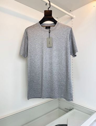 ÁO THUN NAM BR* CỔ TRÒN COTTON MERCERIZED LOGO THÊU TINH GỌN PHOM LỊCH LÃM