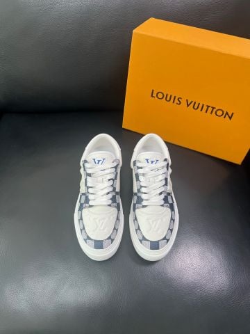 GIÀY NAM LV* LOW-TOP DAMIER XANH GHI – PHỐI DA Ý, ĐẾ TPU ÊM CHẮC