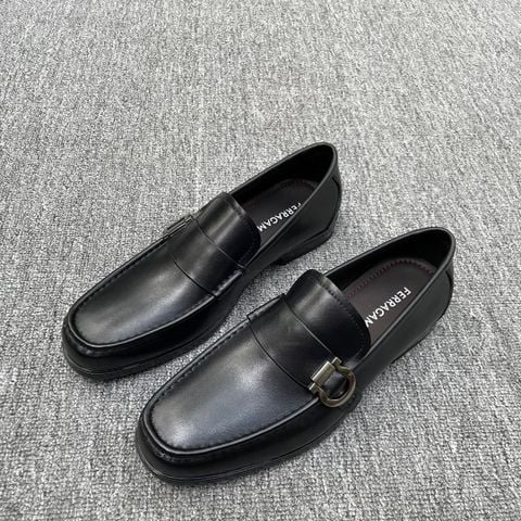 GIÀY NAM SALVATOR*E  LOAFER DA BÒ MỀM – KHOÁ VÒNG TINH GỌN