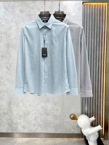 ÁO SƠ MI NAM BOSS KẺ SỌC MẢNH THÊU NGỰC THANH LỊCH