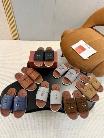 DÉP SANDAL NAM L P SUMMER WALK SLIDE DA BÊ NHẬP KHẨU, PHOM NGANG THANH LỊCH