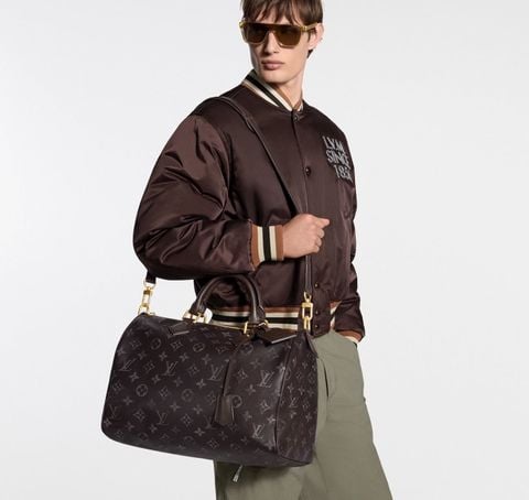 TÚI NAM NỮ L V SPEEDY P9 BANDOULIÈRE 40 DA BÊ MONOGRAM COFFEE