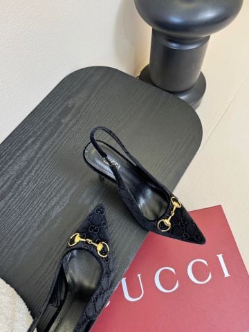 GIÀY CAO GÓT GUCC* NHUNG  KHÓA NGỰA D-RING