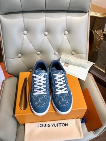 GIÀY NAM LV* MONOGRAM DENIM RESORT – ĐẾ 3CM TĂNG CHIỀU CAO