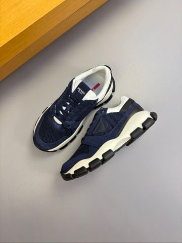 GIÀY SNEAKER NAM P R D PHOM LOW-TOP DA BÊ SUEDE PHỐI MESH, ĐẾ KHỐI PHÂN ĐOẠN