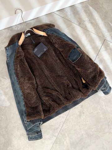 ÁO KHOÁC JEANS NAM NỮ PRD CỔ LÔNG CỪU NHÂN TẠO