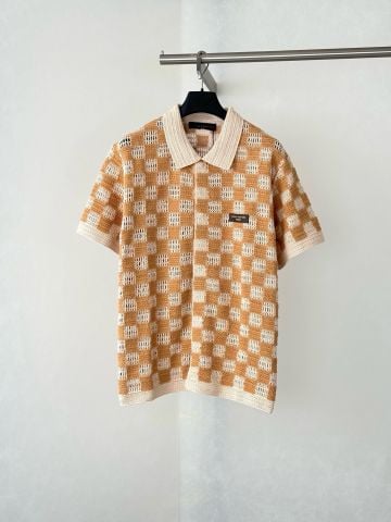 ÁO SƠ MI DỆT KIM NAM L V SUMMERY DAMIER