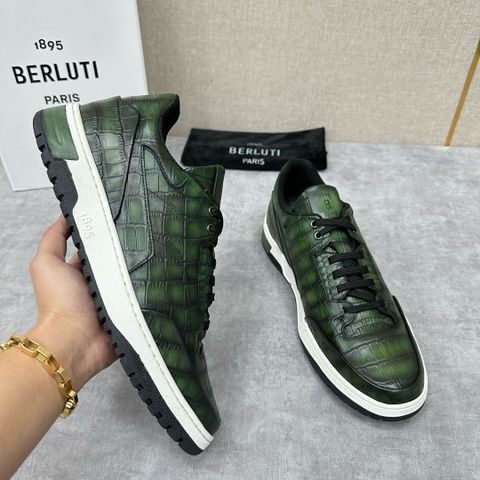 GIÀY NAM BERLUTTI  PLAYOFF PATINA XANH RỪNG