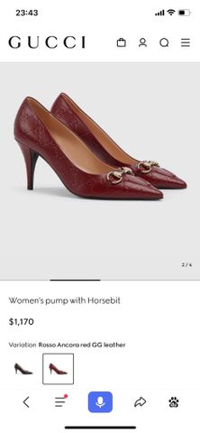 GIÀY CAO GÓT NỮ GUCC* HORSEBIT EMBOSSED – PHIÊN BẢN MỚI