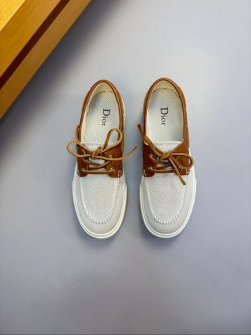 GIÀY BOAT SHOE NAM D R PHOM HYBRID CANVAS PHỐI DA BÊ NAPPA