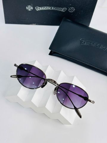 KÍNH MẮT NAM Chrome* Hearts*  OVAL KIM LOẠI CHẠM KHẮC – NEW 2025