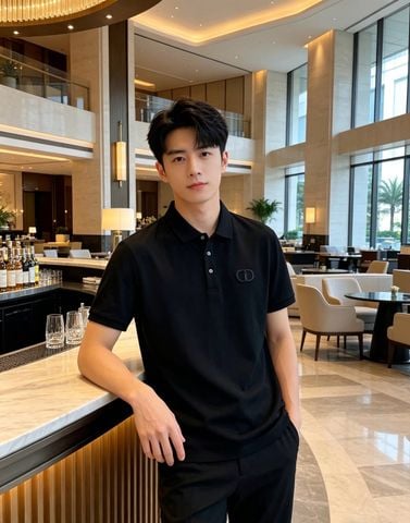 ÁO POLO NAM D R– COTTON PIQUÉ 230G, PHOM REGULAR FIT