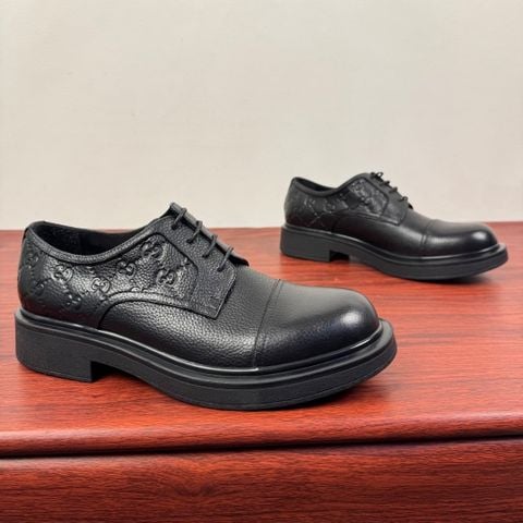 GIÀY NAM GUCC* DERBY DA BÓNG GG MONOGRAM ĐẾ CAO SU