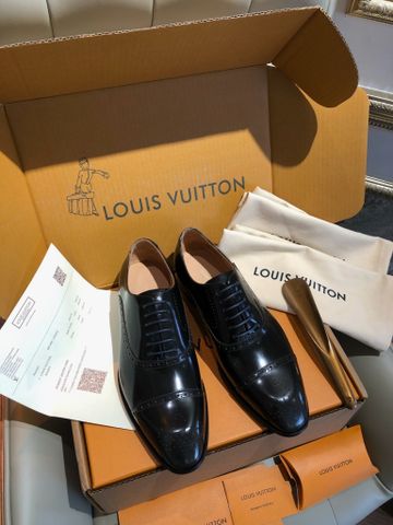 GIÀY NAM LV* OXFORD DA BÓNG BROGUE THANH LỊCH