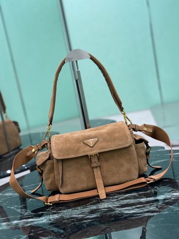 TÚI ĐEO CHÉO NAM NỮ PRAD* DA LỘN NHỎ GỌN 2 DÂY CỰC CHẤT CHUẨN GU HIGH-END