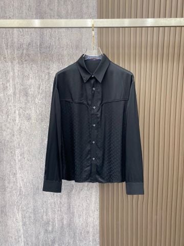 ÁO SƠ MI NAM L V MONOGRAM SILK WESTERN SHIRT – PHOM RỦ LUXURY TAILORING