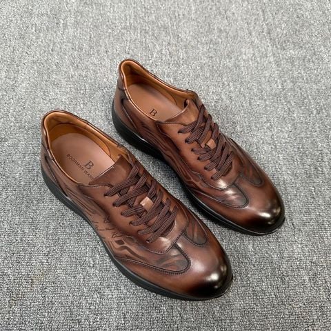 GIÀY NAM BW* DA NÂU LOANG HANDMADE SIÊU ĐỘC ĐÁO