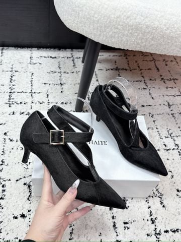 GIÀY CAO GÓT NỮ KH MŨI NHỌN DÂY ĐAI CHỮ T KHÓA KIM LOẠI – THANH MẢNH SANG TRỌNG