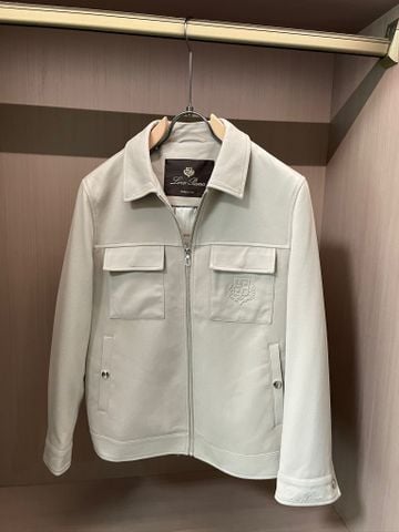 ÁO KHOÁC NAM LP DÁNG CỔ BẺ ÉP LOGO NỔI PHONG THÁI Ý THANH LỊCH