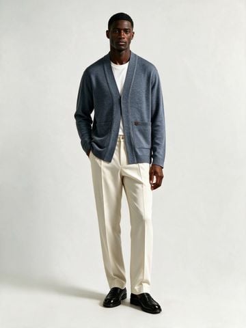 ÁO KHOÁC CARDIGAN NAM L P LEN LÔNG CỪU – PHOM THƯ THÁI SANG TRỌNG