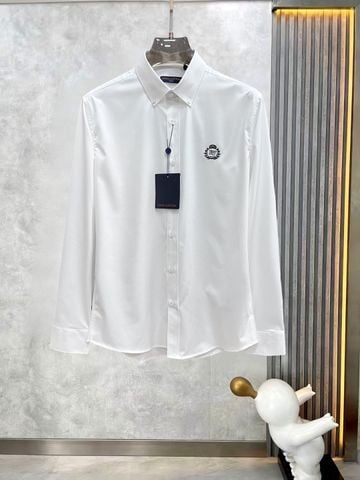ÁO SƠ MI NAM L V THÊU HUY HIỆU NGỰC THANH LỊCH SANG TRỌNG