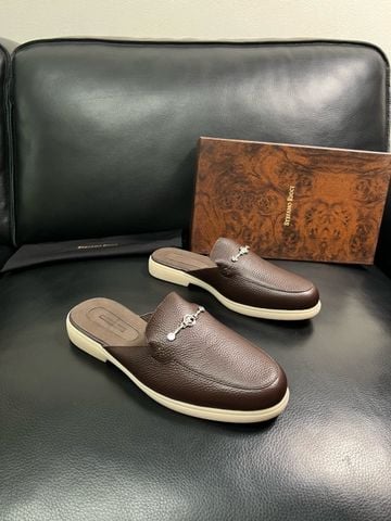 GIÀY SỤC NAM S R PHOM LOAFER DA BÊ GRAINED LEATHER